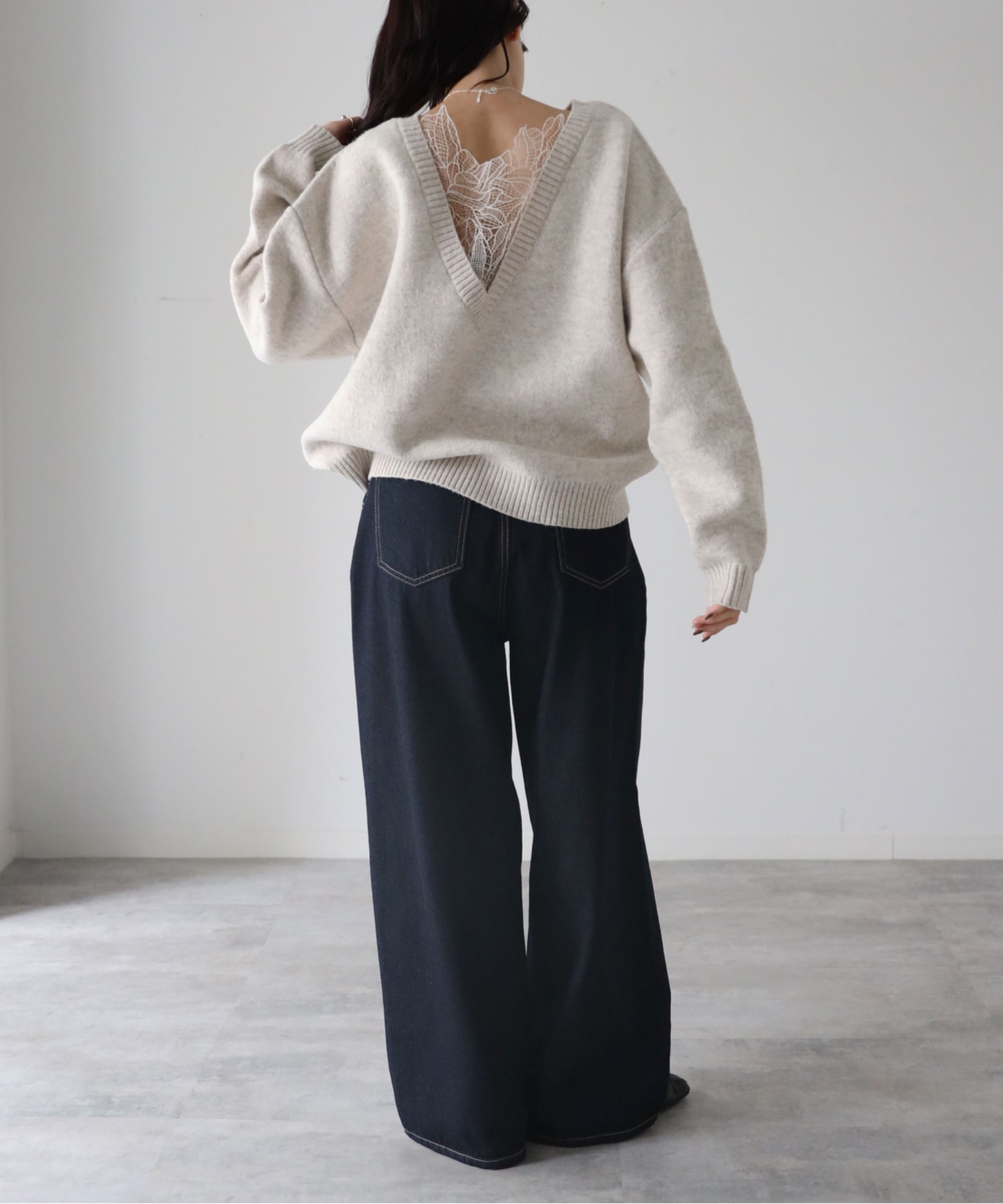 model：164cm. 着用サイズ：FREE