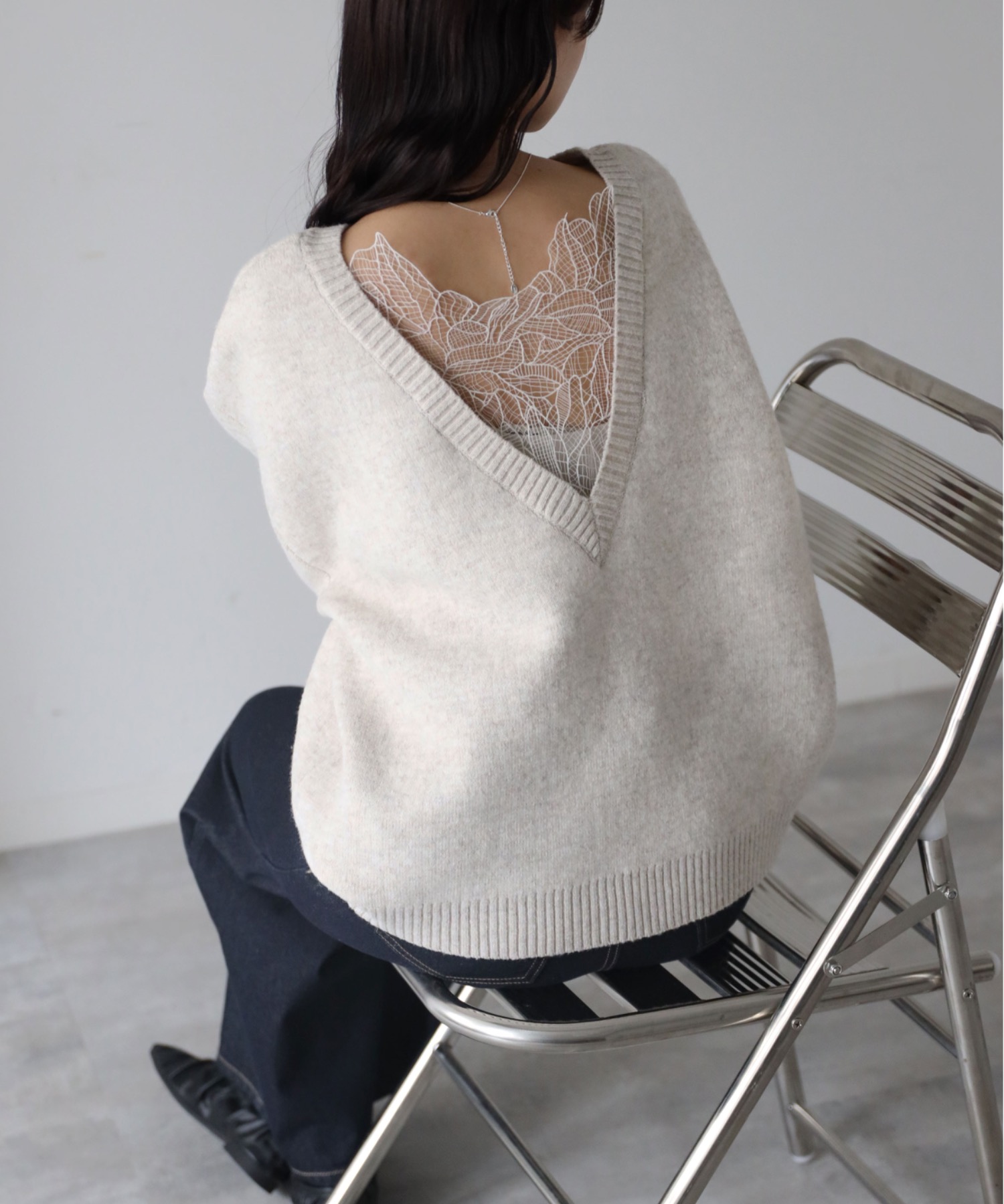 model：164cm. 着用サイズ：FREE