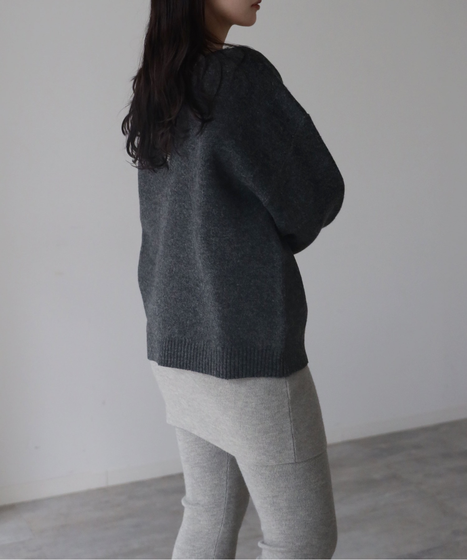 model：164cm. 着用サイズ：FREE