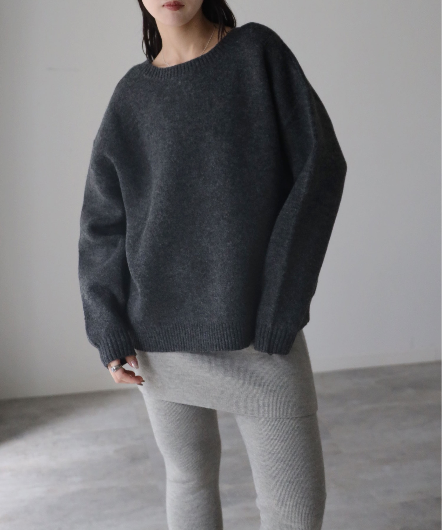model：164cm. 着用サイズ：FREE