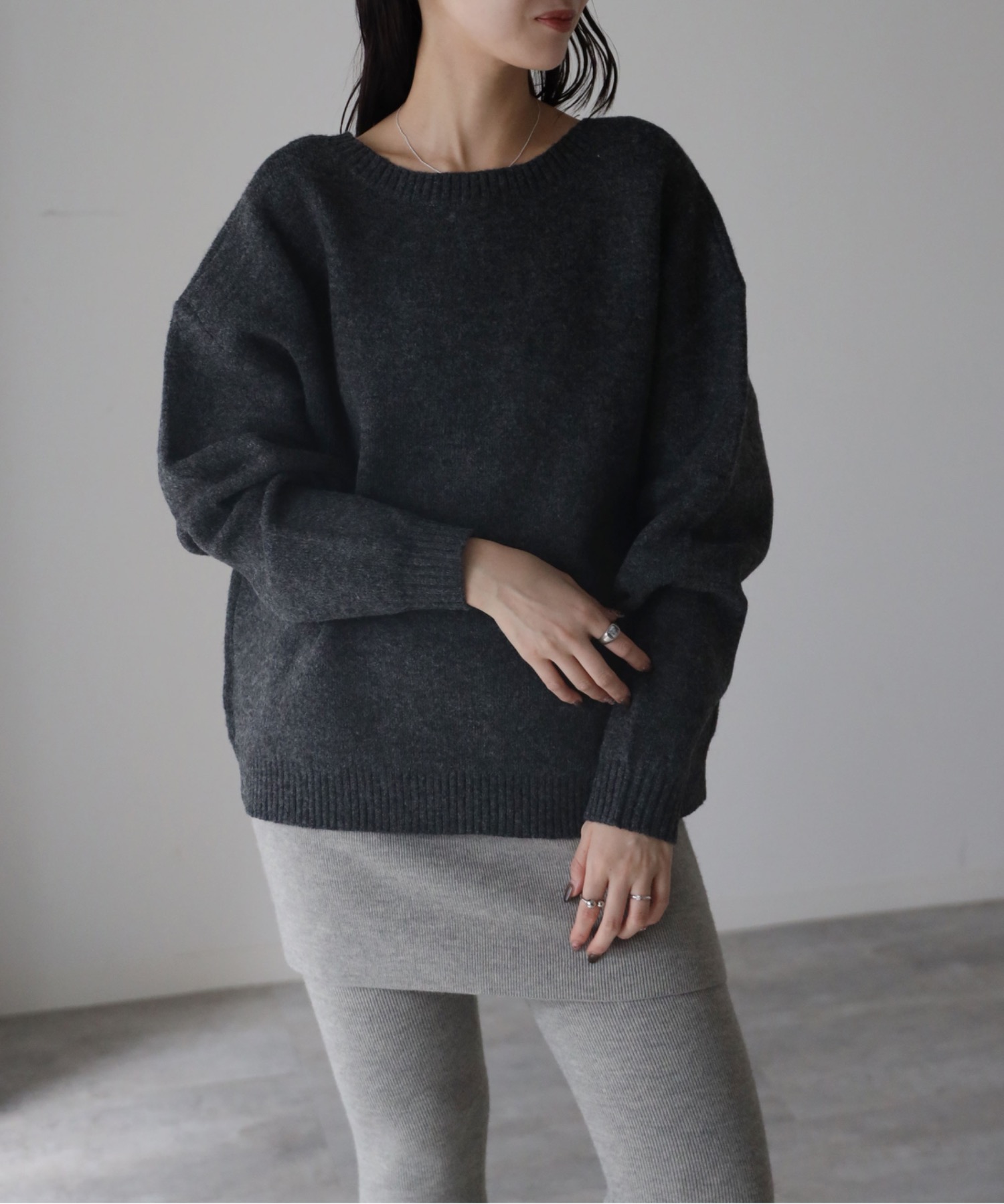 model：164cm. 着用サイズ：FREE