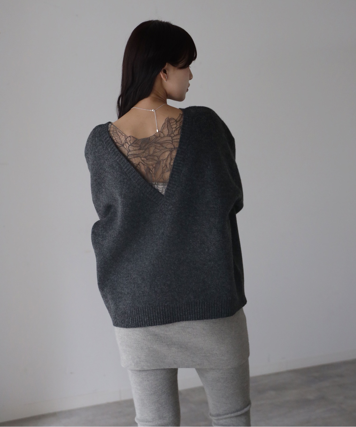 model：164cm. 着用サイズ：FREE