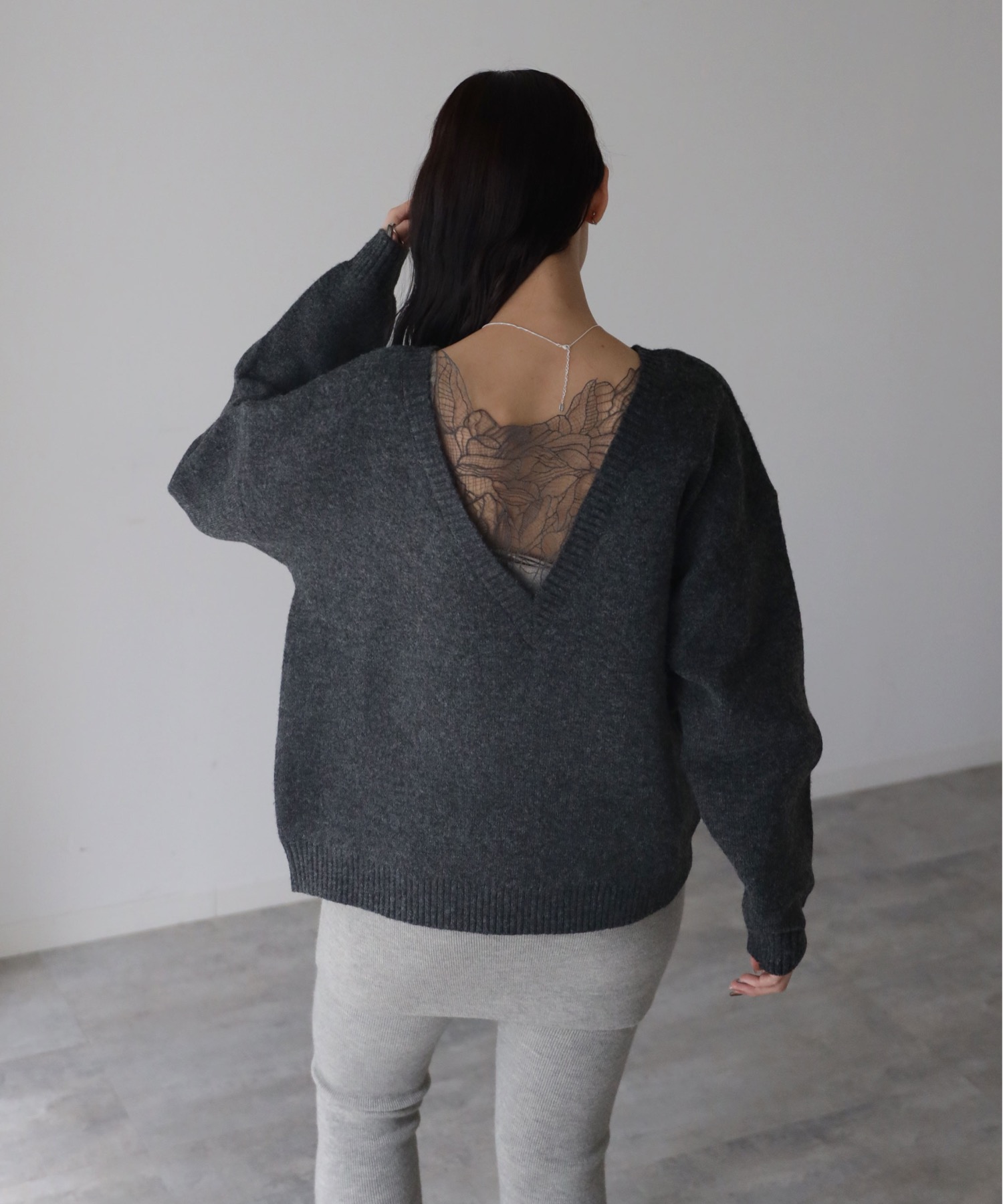 model：164cm. 着用サイズ：FREE