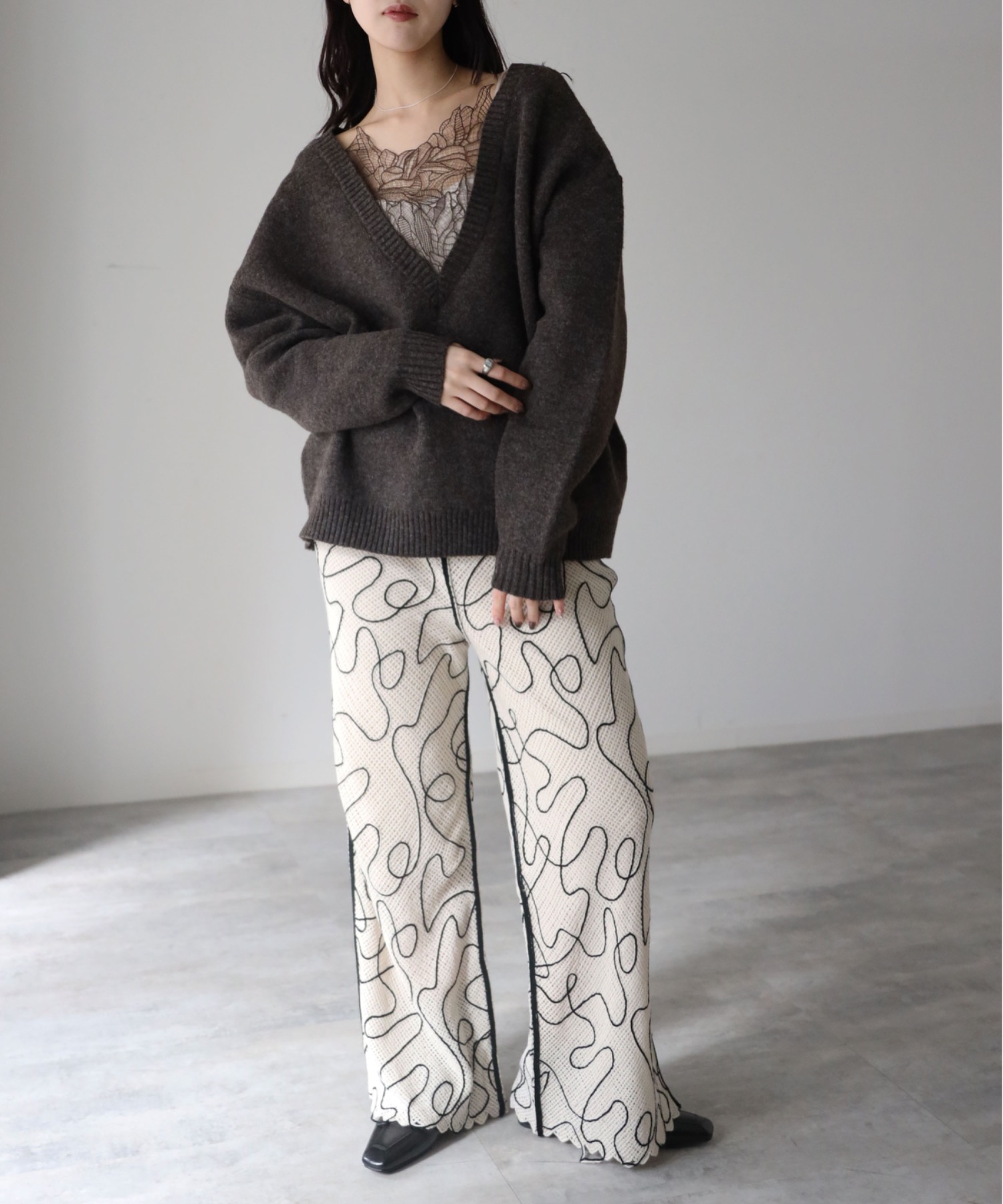 model：164cm. 着用サイズ：FREE