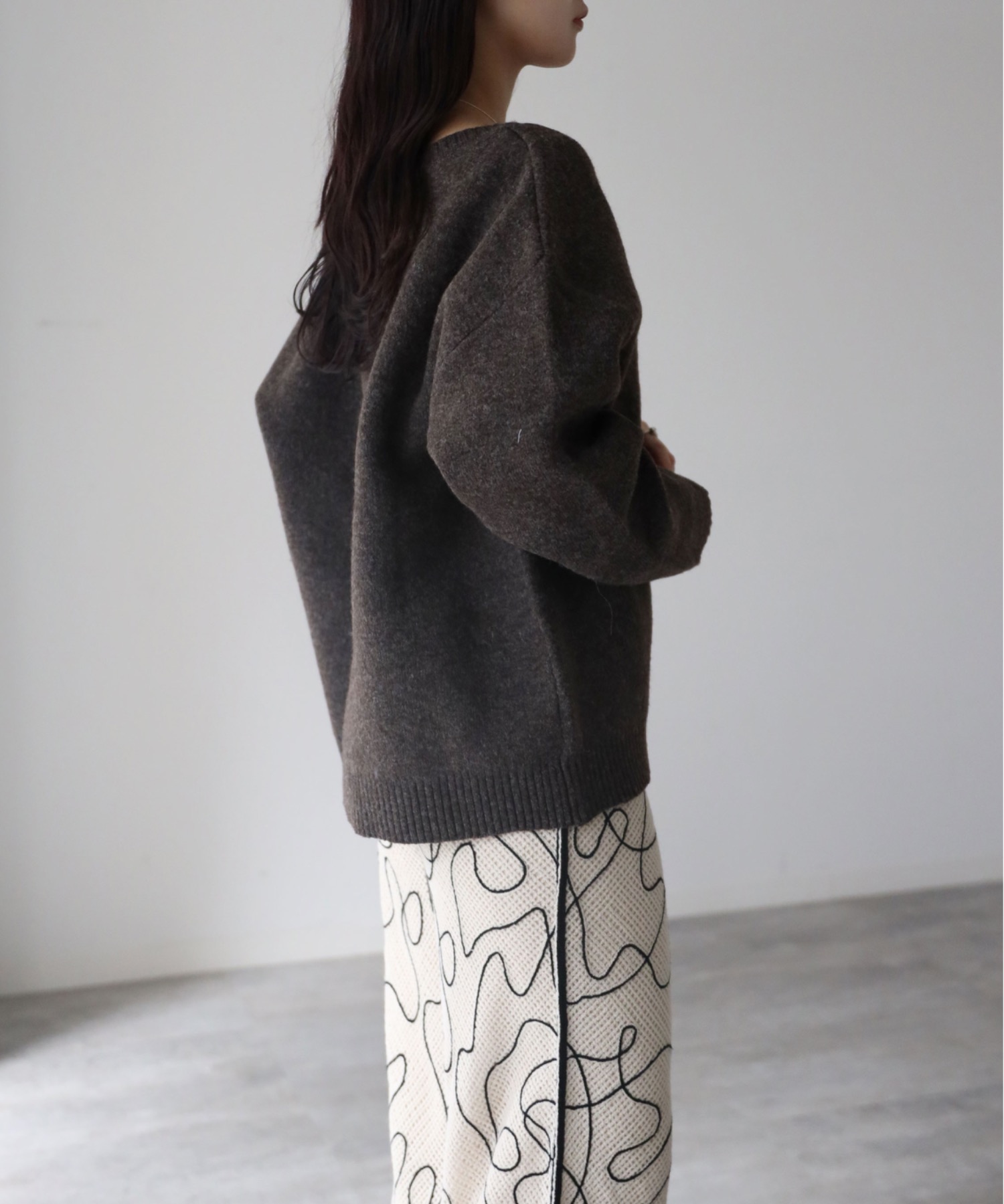 model：164cm. 着用サイズ：FREE