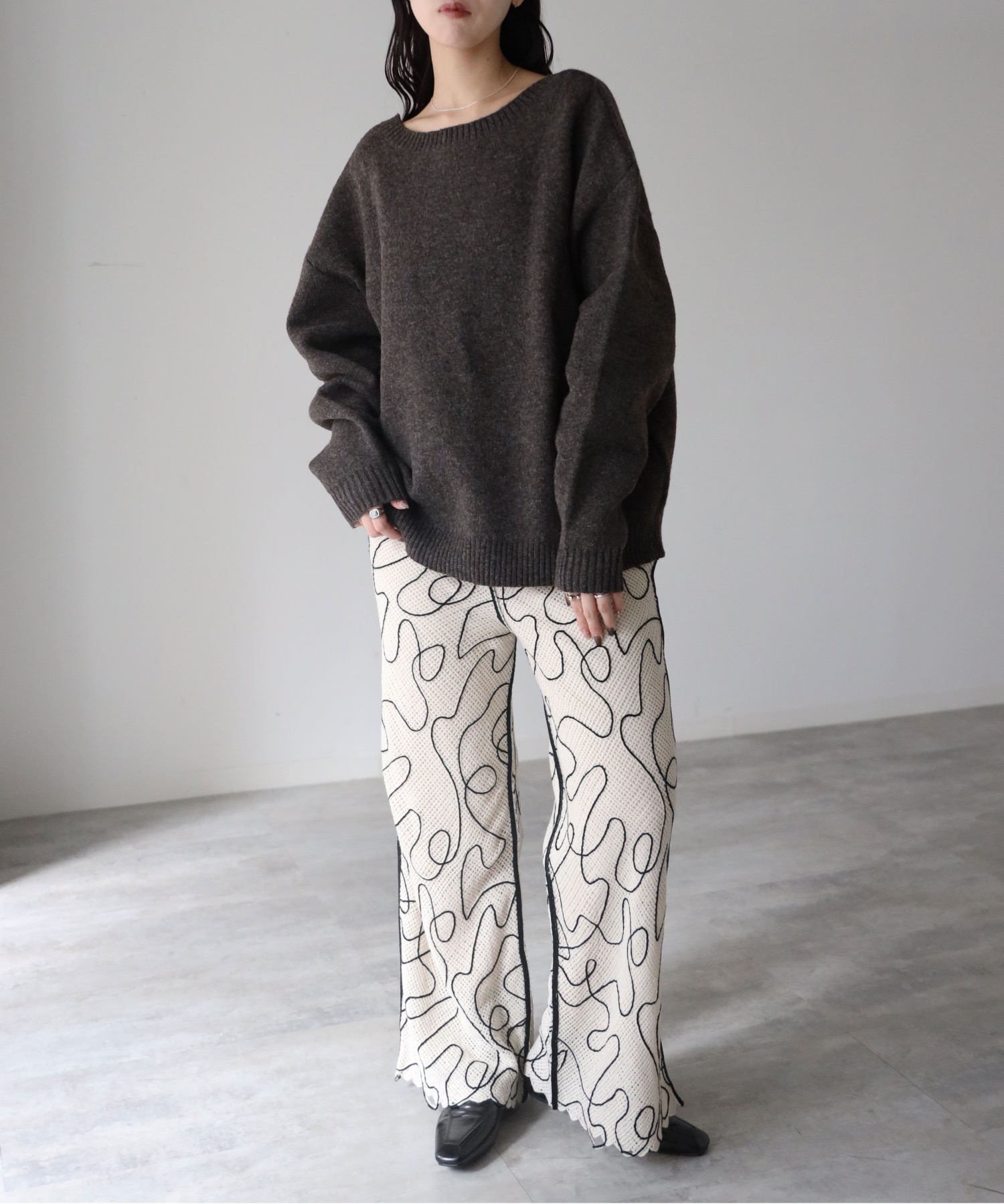 model：164cm. 着用サイズ：FREE