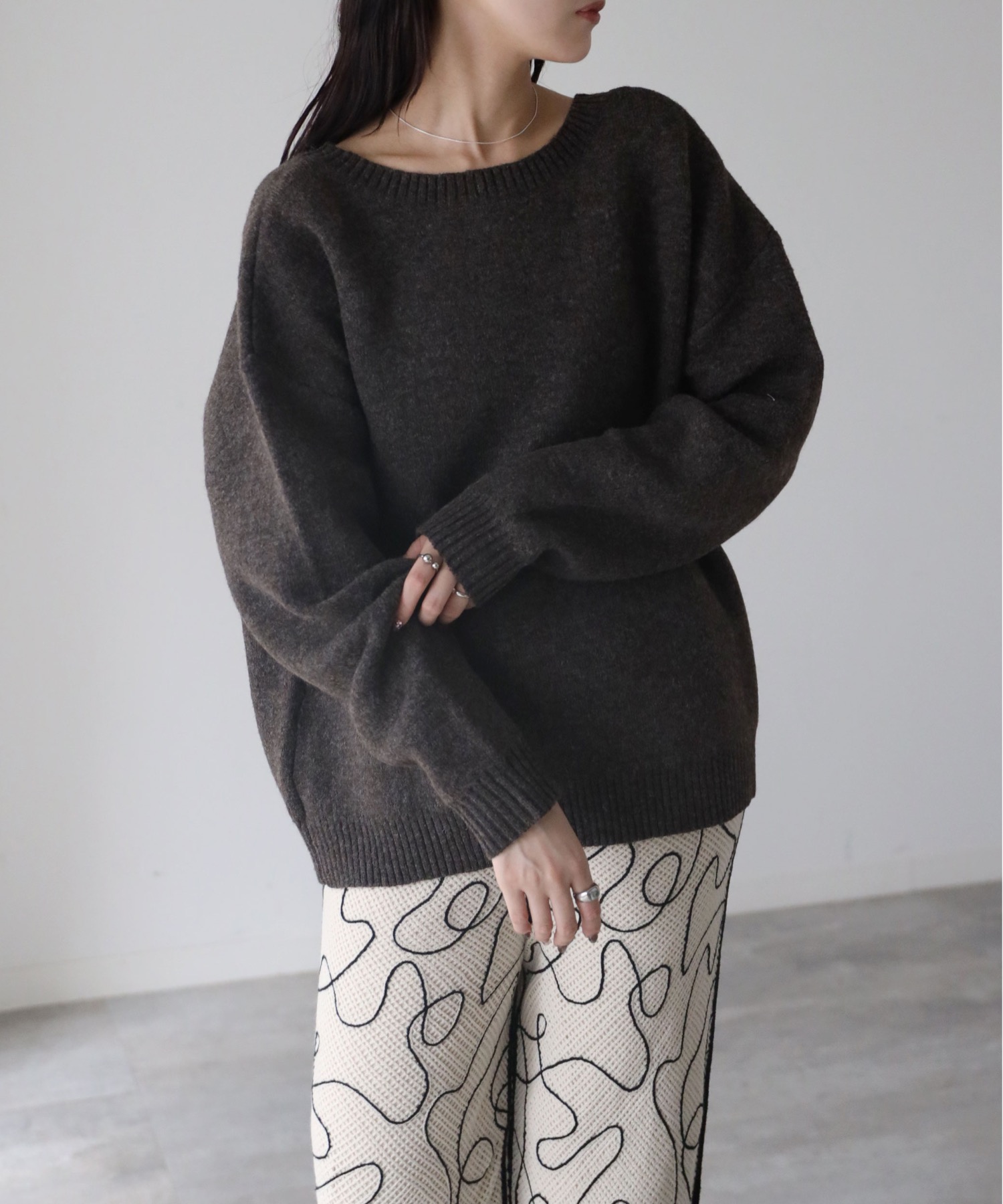 model：164cm. 着用サイズ：FREE