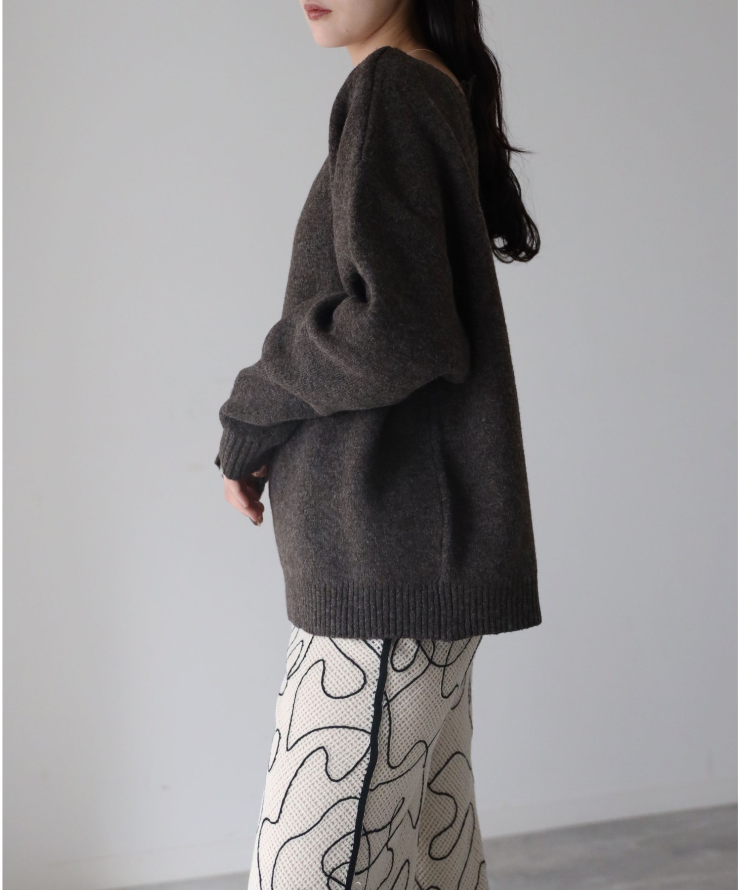 model：164cm. 着用サイズ：FREE