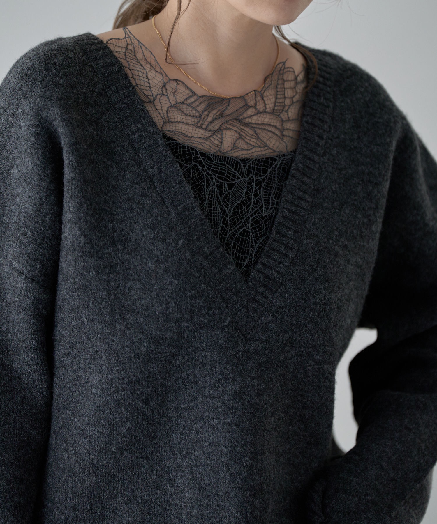 model：163cm. 着用サイズ：FREE
