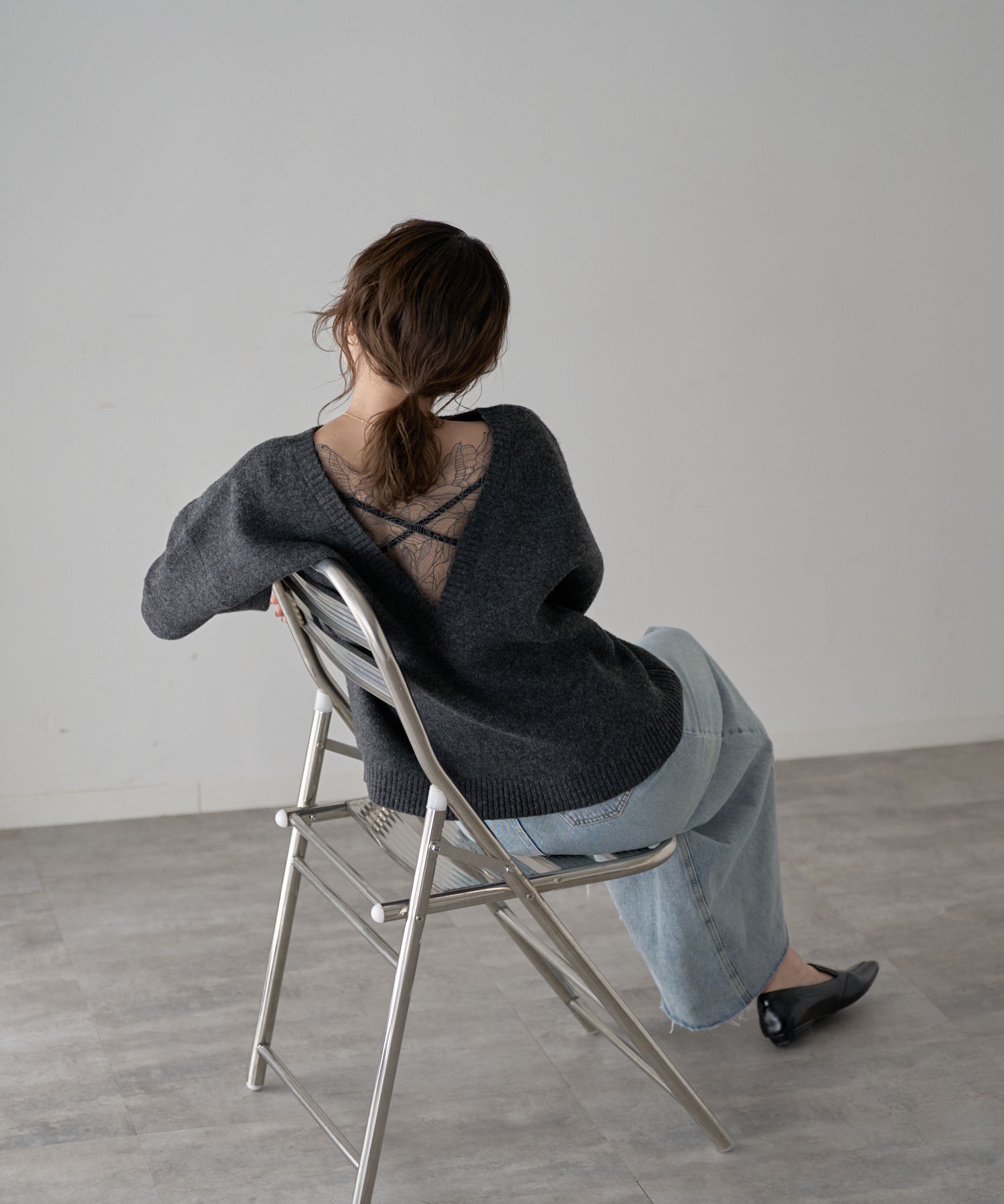 model：163cm. 着用サイズ：FREE