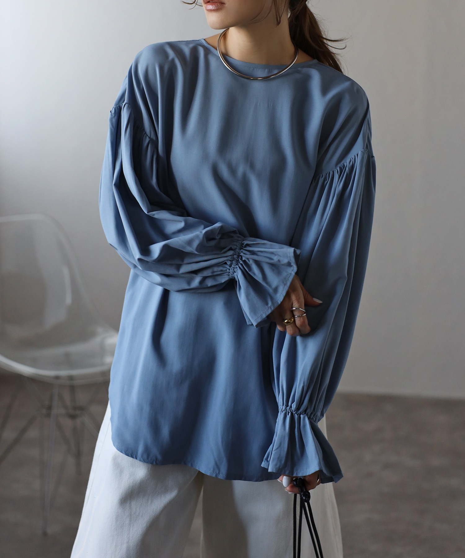 model：H165 着用サイズ：FREE