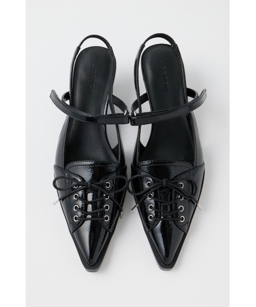 LACE UP SLING BACK ミュール LACE UP SLING BACK ミュール