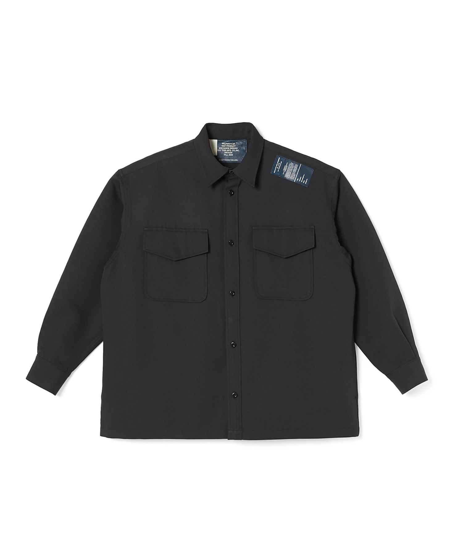 N.HOLLYWOODシャツジャケット N.HOOLYWOOD - SHIRT BLOUSON (BLACK) - シャツブルゾン