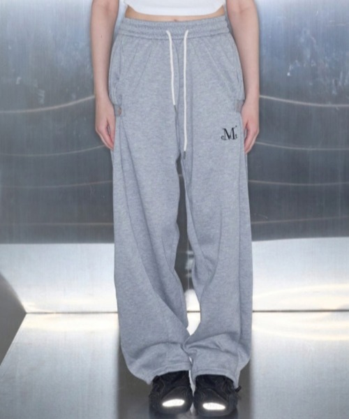 A'GEM/9 × .kom 『MUCENT/ムーセント』 WEIR SIDE BUTTON SWEAT PANTS