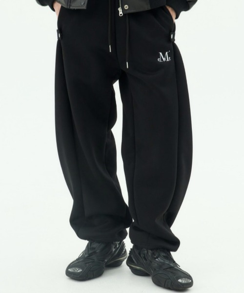 A'GEM/9 × .kom 『MUCENT/ムーセント』 WEIR SIDE BUTTON SWEAT PANTS