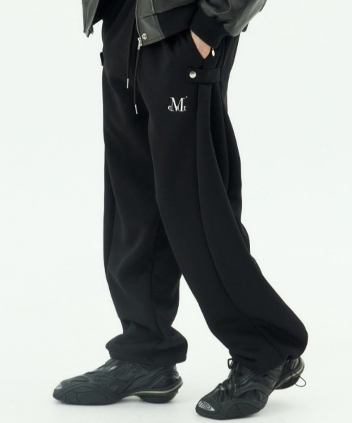 A'GEM/9 × .kom 『MUCENT/ムーセント』 WEIR SIDE BUTTON SWEAT PANTS