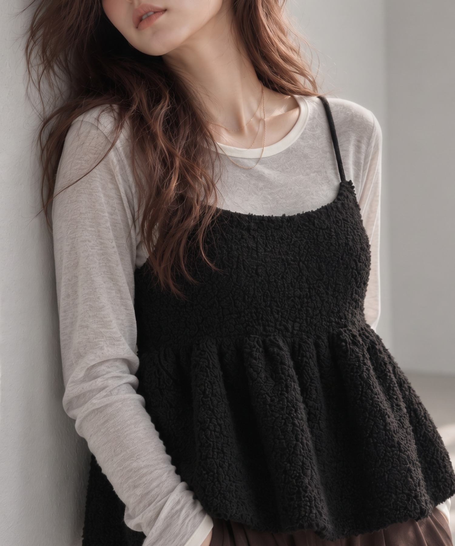 model：160cm
着用サイズ；FREE