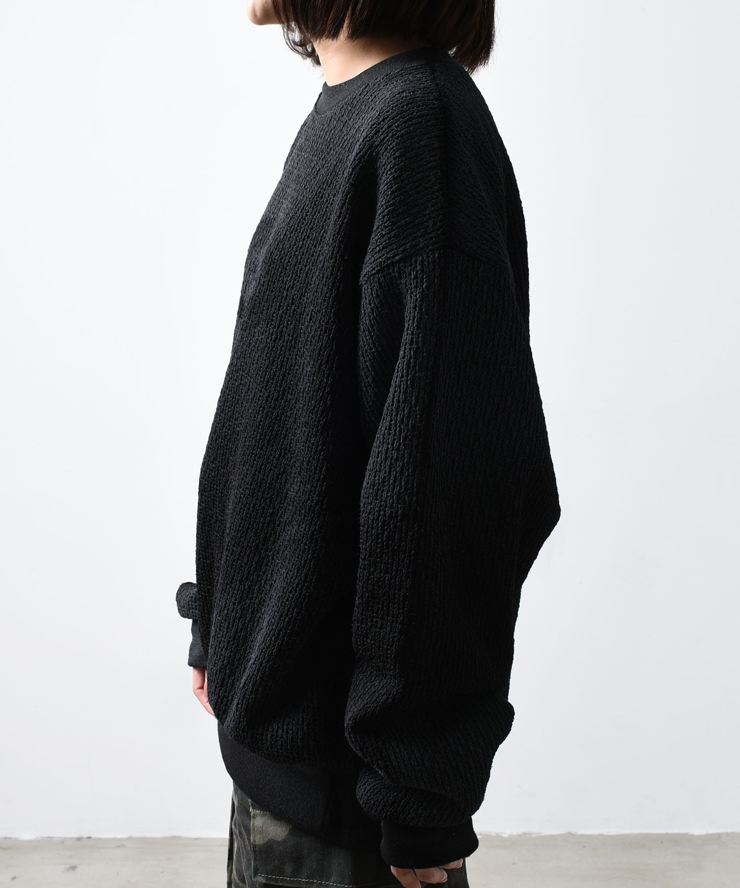 A'GEM/9 × .kom 『ARULE/アルール』スプレープリントニットプル