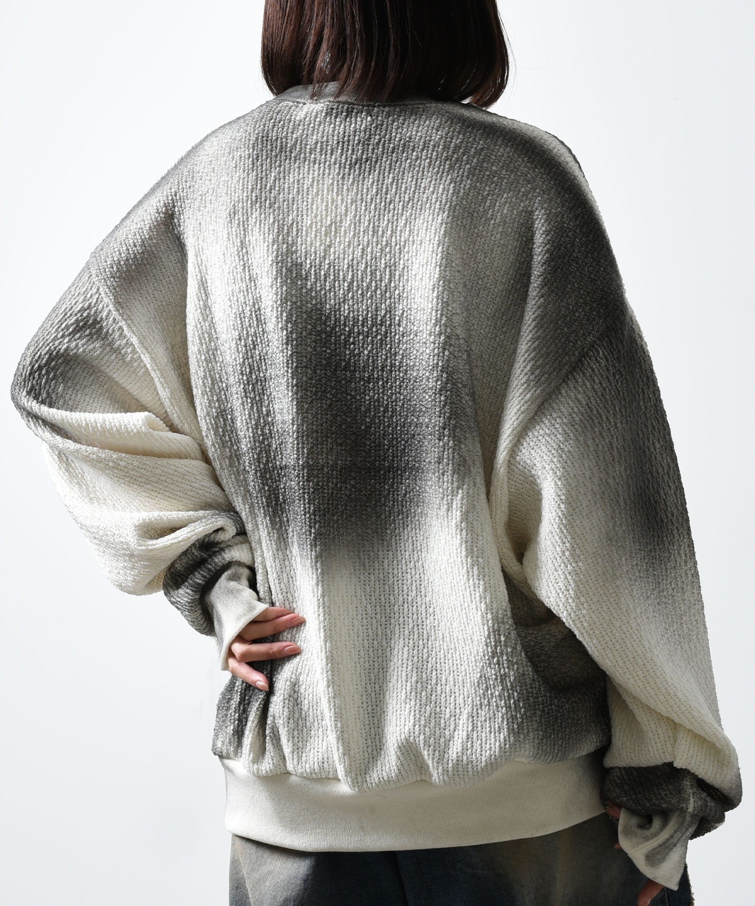 A'GEM/9 × .kom 『ARULE/アルール』スプレープリントニットプル