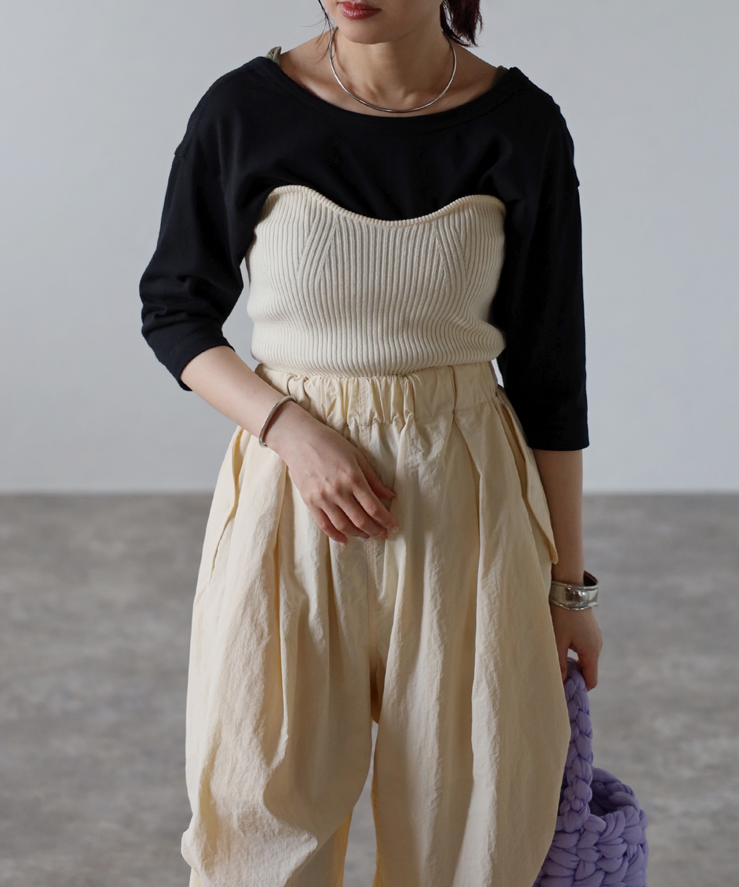 model：H158 着用サイズ：FREE