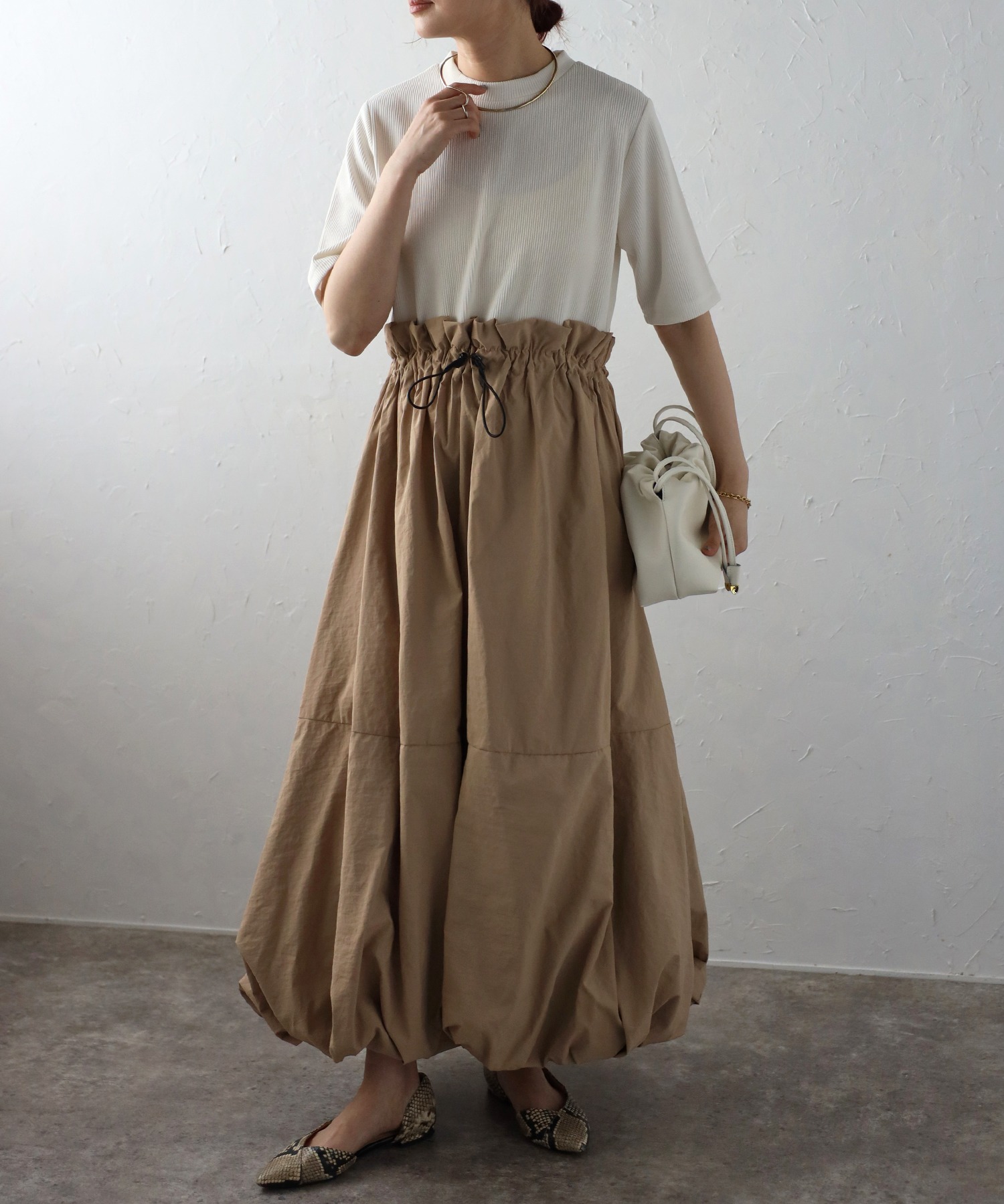 model：H158 着用サイズ：FREE