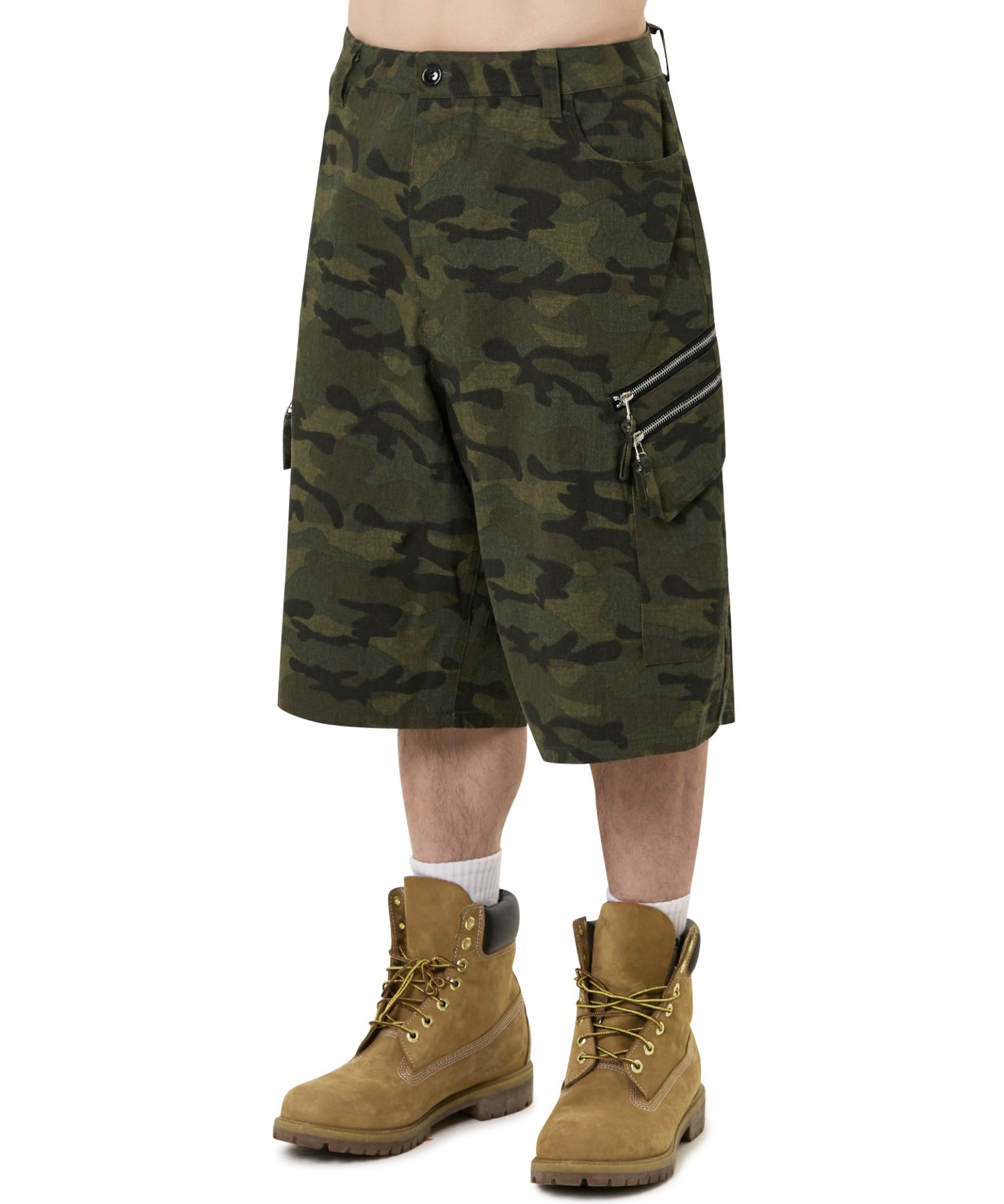 OY/オーワイ』 CAMO ZIP CARGO SHORTS/カモジップカーゴショーツ
