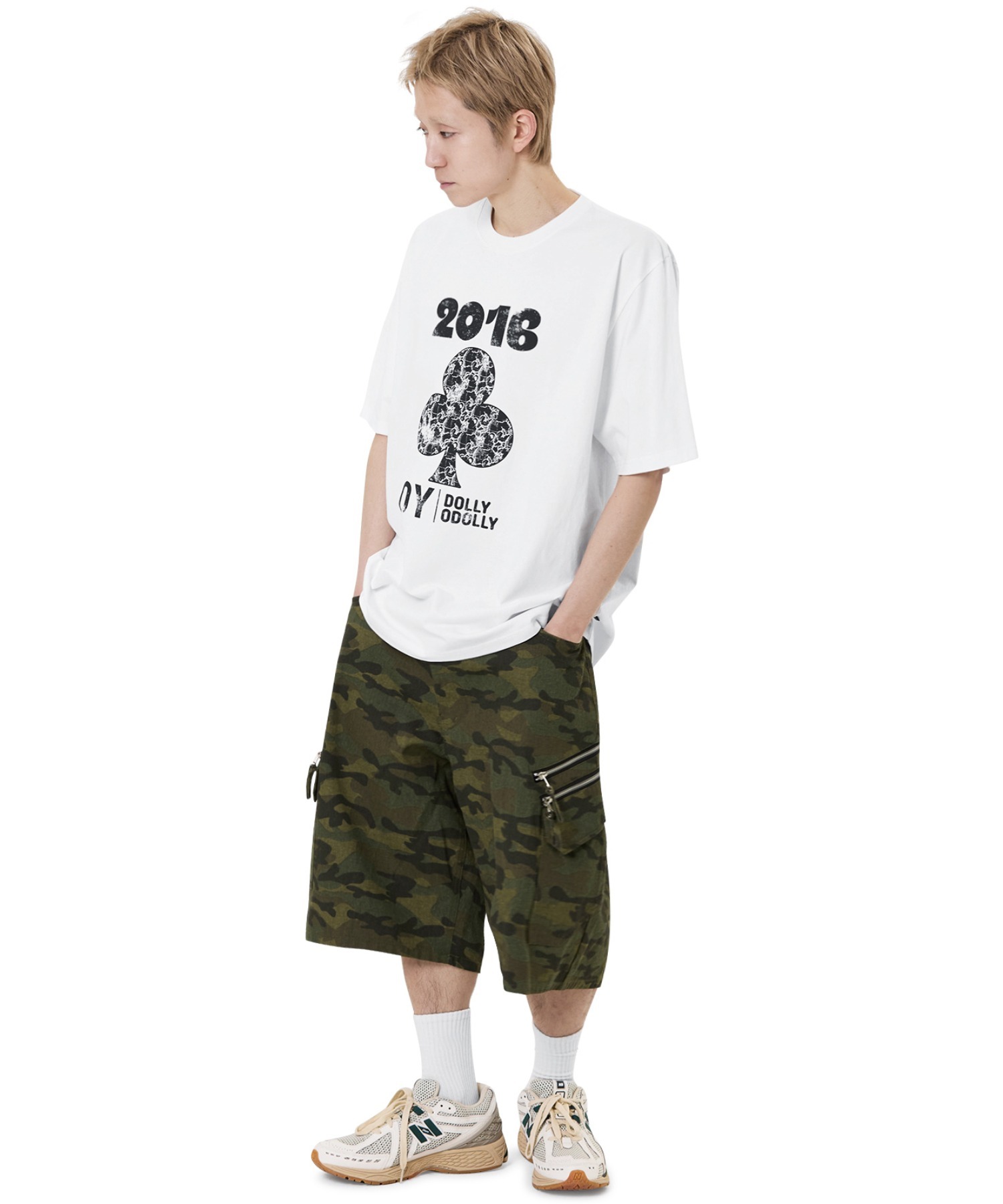 OY/オーワイ』 CAMO ZIP CARGO SHORTS/カモジップカーゴショーツ