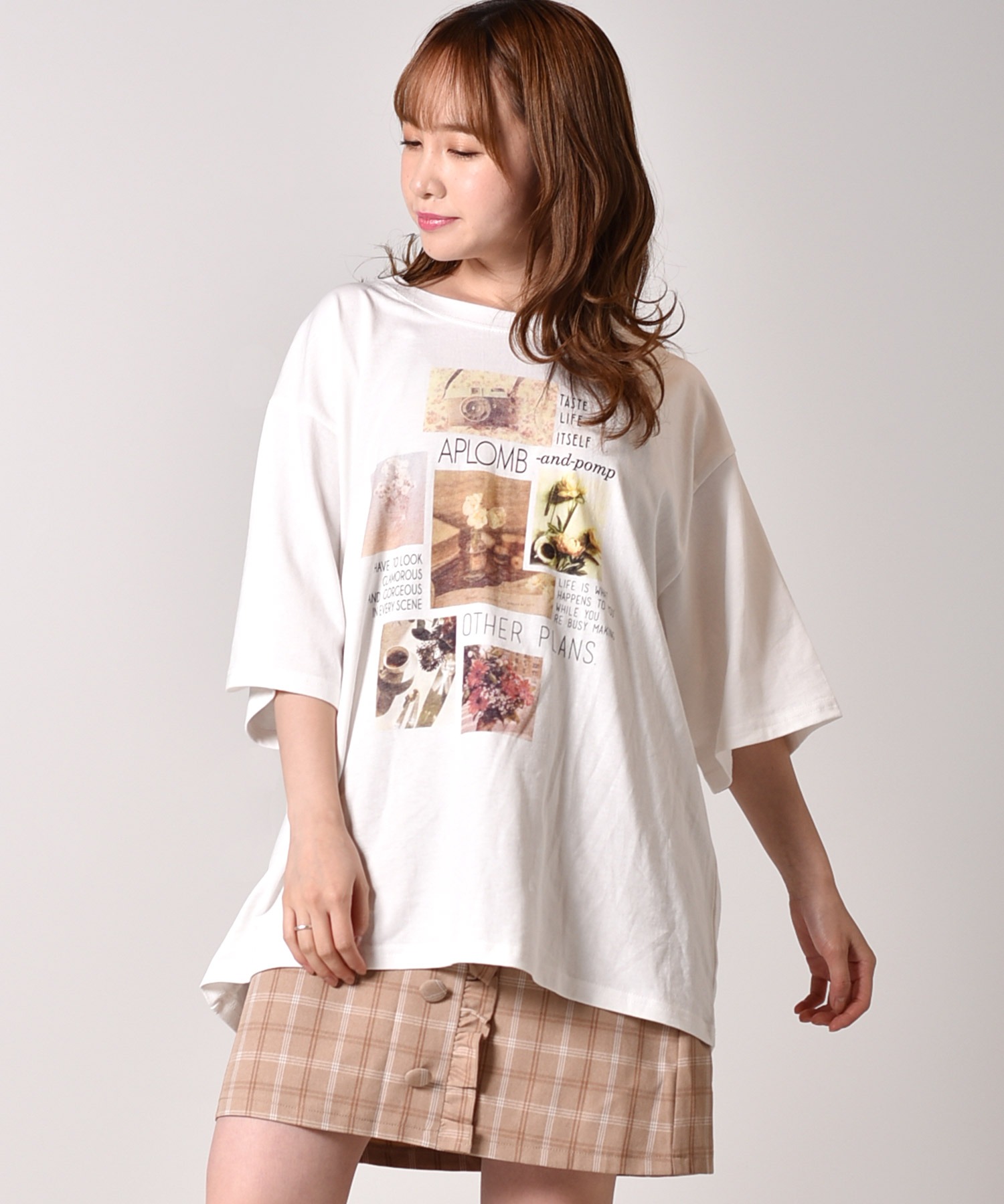 転写半袖tee Ems Excite Retro Girl Online Store レトロガールオンラインストア