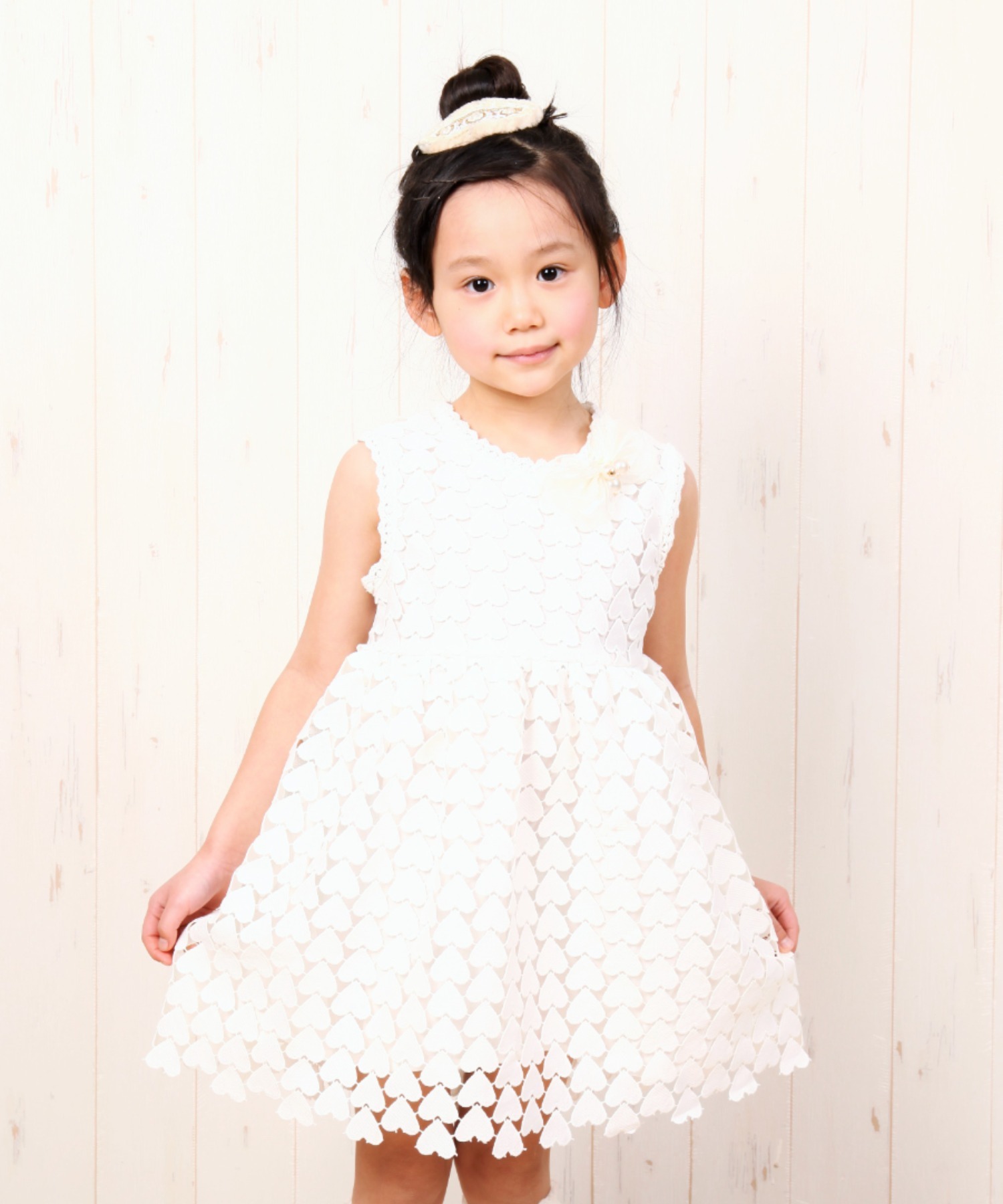 100 140 ハートレースワンピース コサージュ付き Dinaspmptsp Pemalangkab Go Id