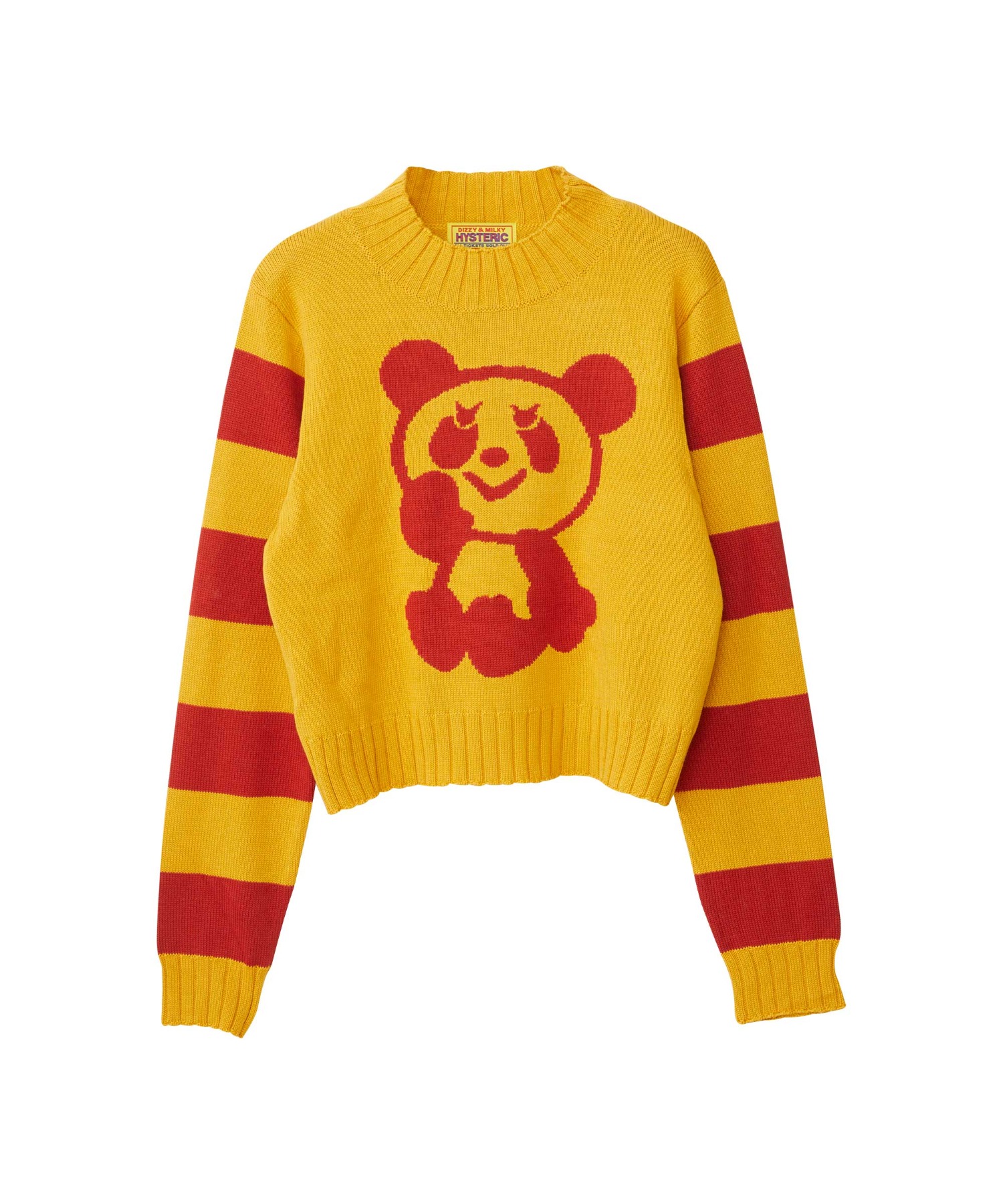 PANDA編込 ショートセーター