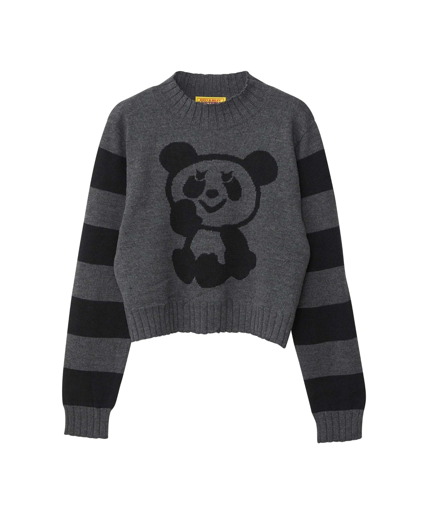PANDA編込 ショートセーター