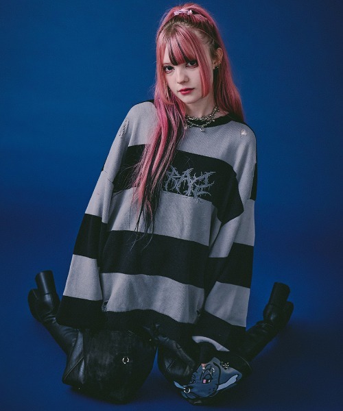 A'GEM/9 × .kom 『GALFY/ガルフィー』バチバチピアスニット セレクト