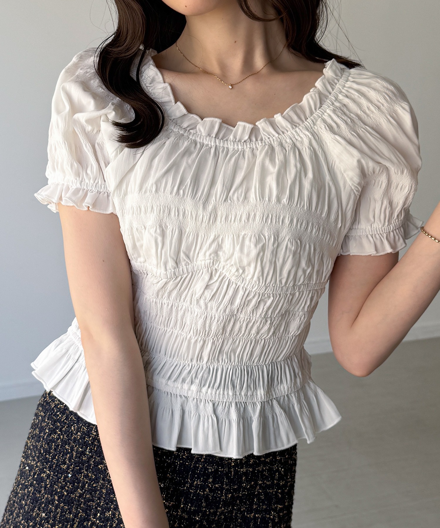 Gathering Frill Tops — собранный фристоп