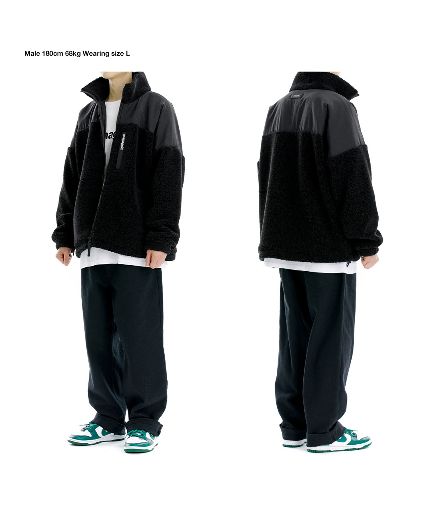 mahagrid/マハグリッド』BOA FLEECE JACKET/ボアフリースジャケット 