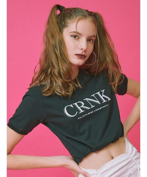 グランジ 韓国 y2k パンク ワンホン CRANK カッティングTシャツ グランジ 韓国 y2k パンク ワンホン CRANK カッティングTシャツ