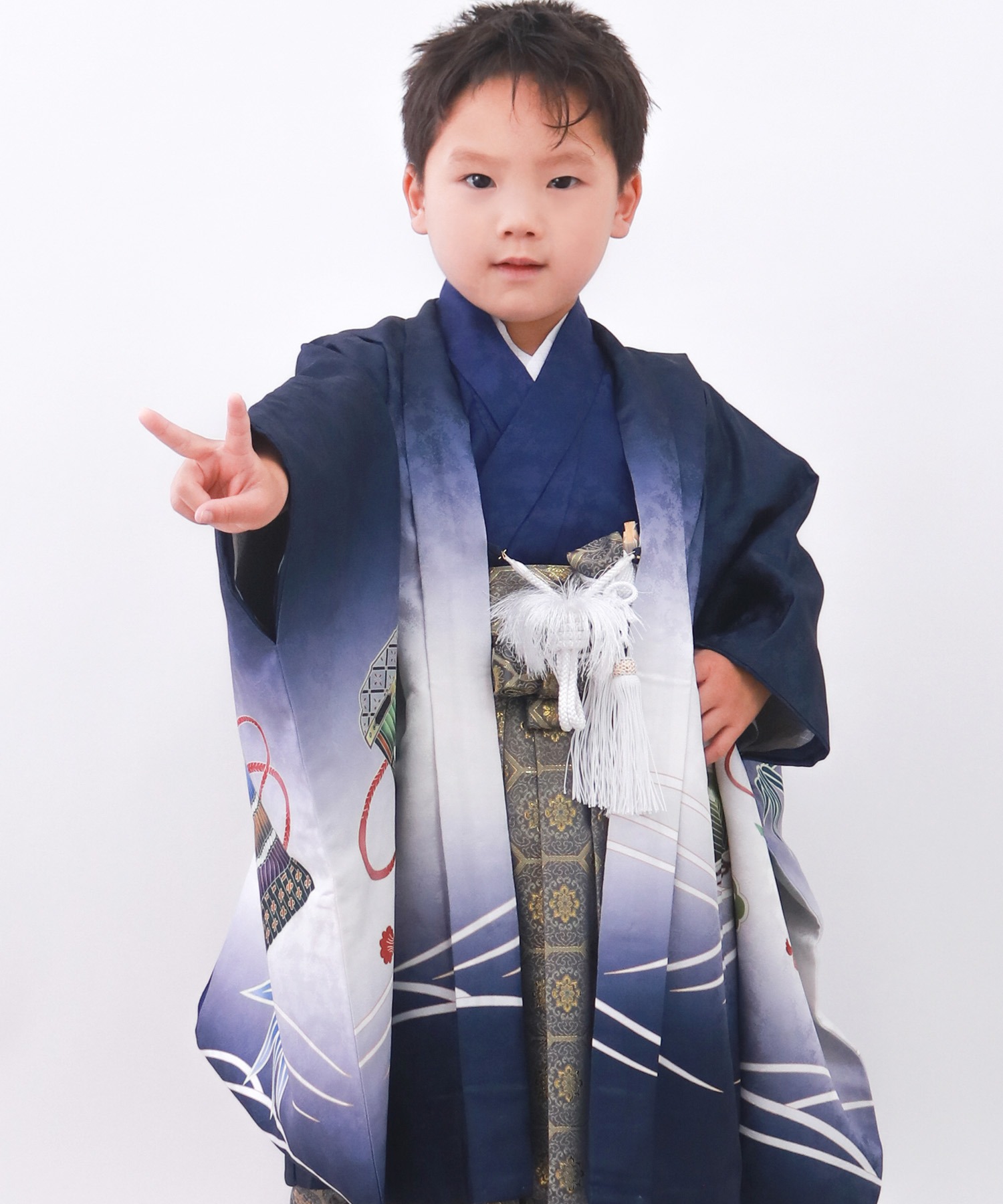 5歳七五三絵羽羽織袴セット