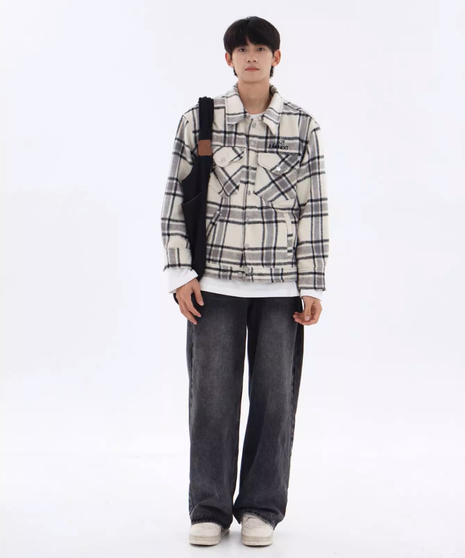 A'GEM/9 × .kom『JUMPNEXT／ジャンプネクスト』チェックシャツ