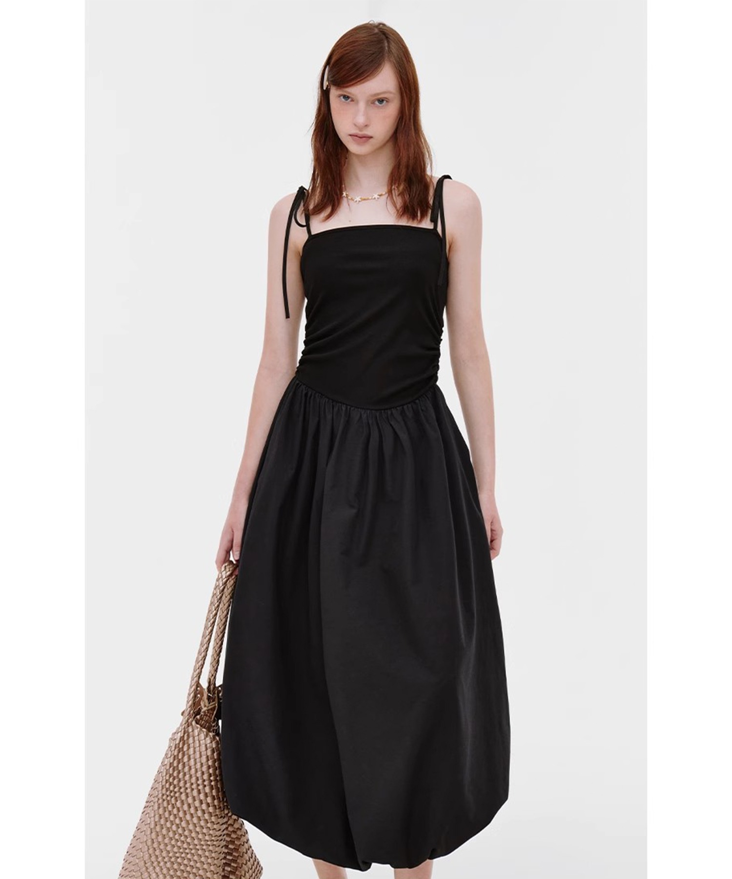 TELOPLAN Ying Dress バルーンキャミワンピース ブラック F セール】Ying Dress（ワンピース）｜TELOPLAN（テーロプラン）の