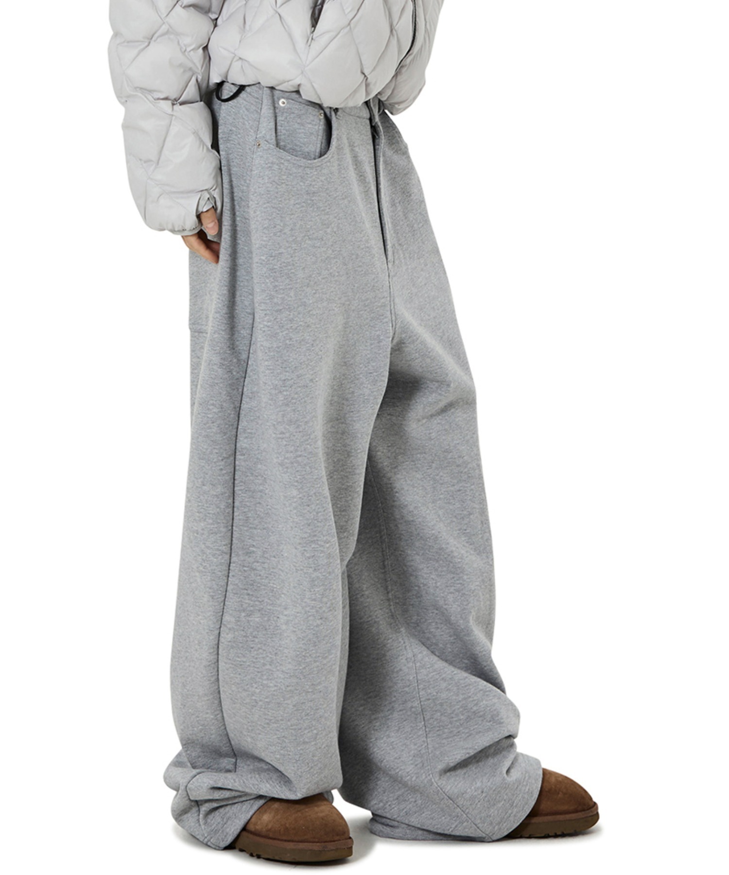 ANN DEMEULEMEESTER ワイドスウェットパンツ ANN DEMEULEMEESTER ワイドスウェットパンツ - メルカリ