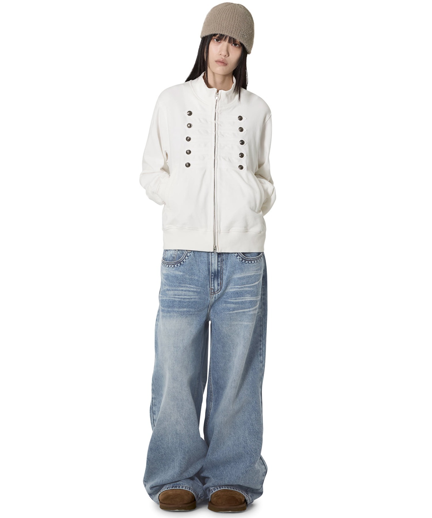 Openyard/オープンヤード』 NAPOLEON SWEAT ZIP UP/ナポレオン