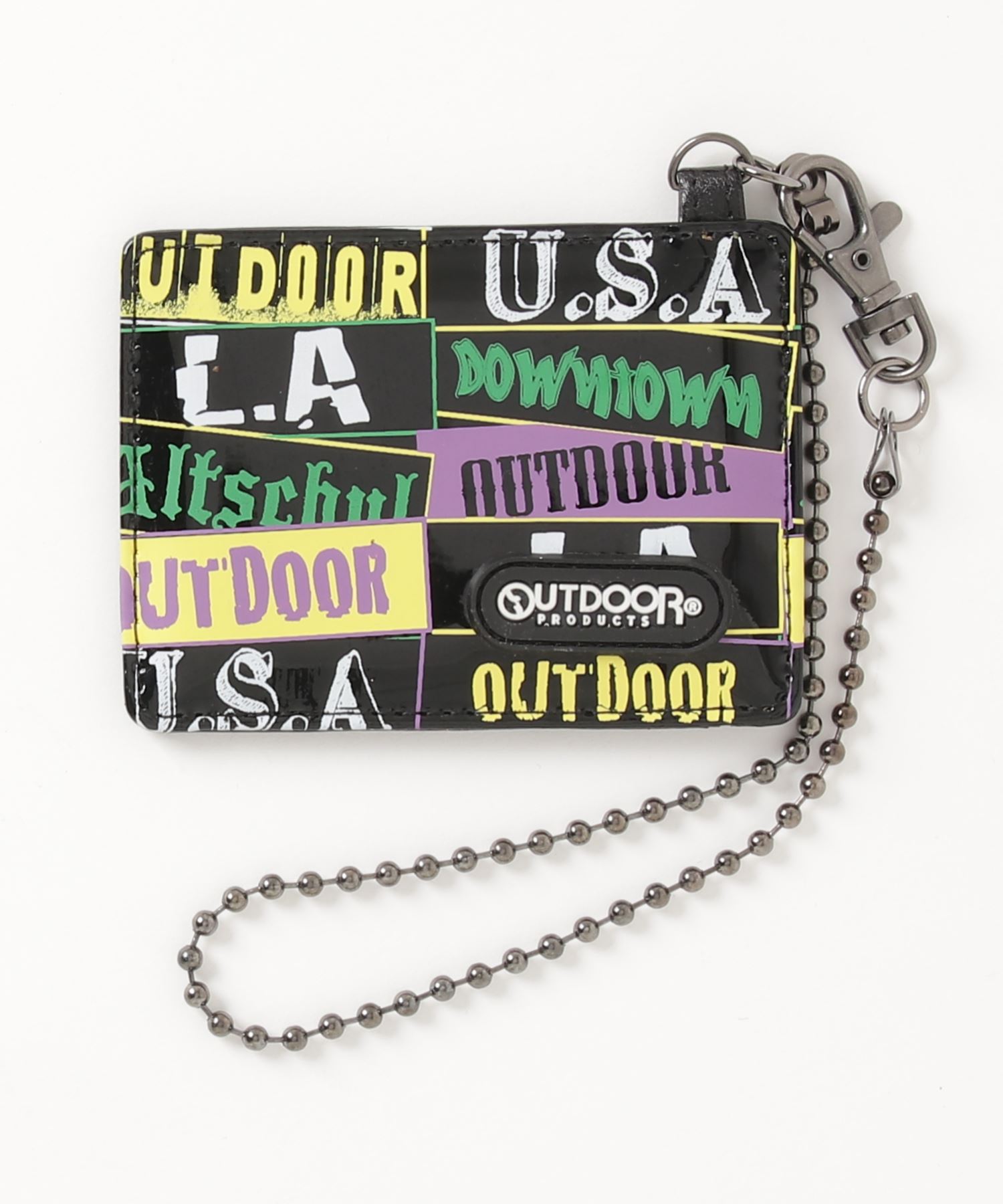 Outdoor Products アウトドアプロダクツ ダウンタウン柄パスケース Awd The Barefoot Salle De Bal The Barefoot Online サルデバル ザベアフット オンライン