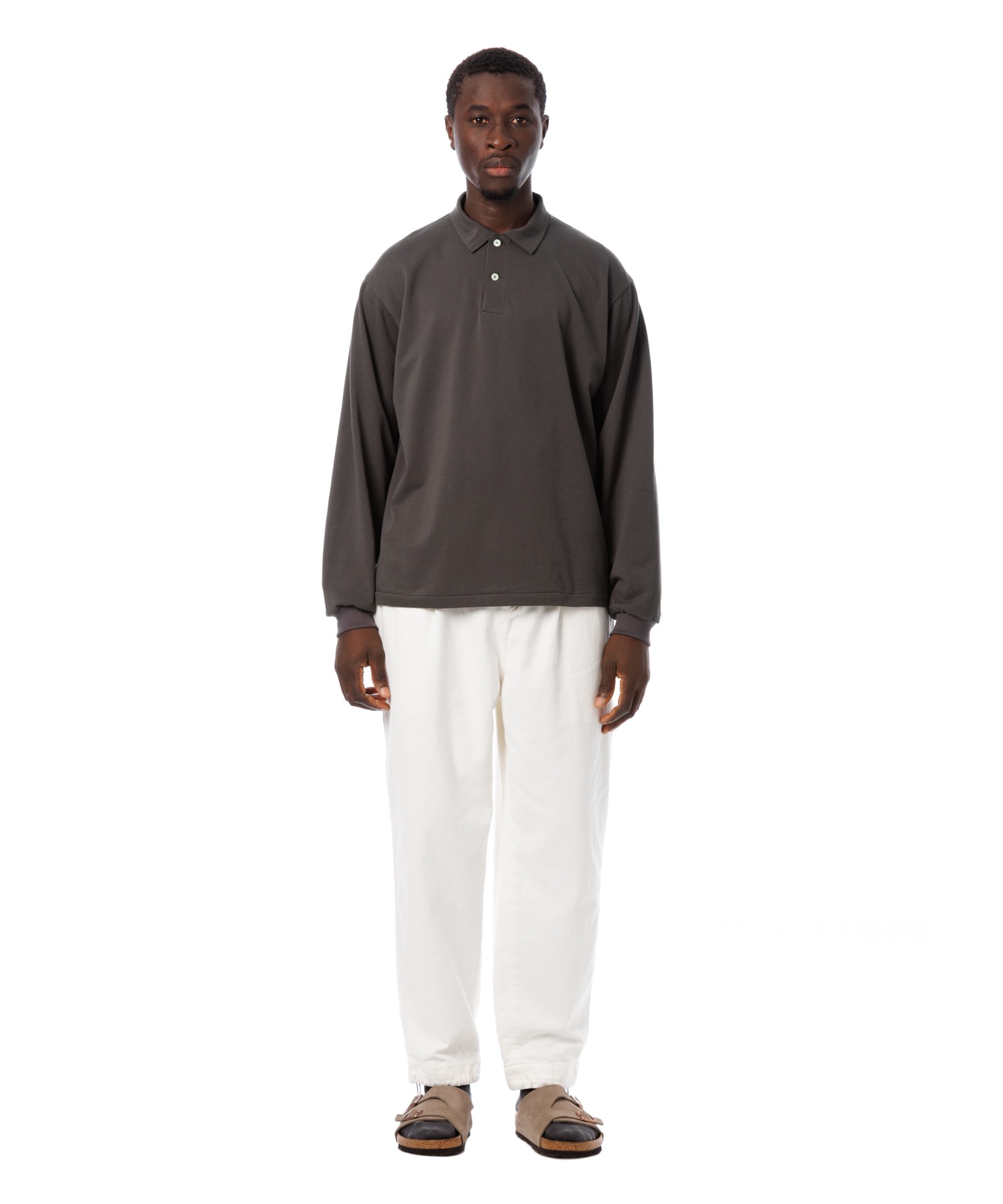 GIZA Cotton Polo L-S Shirt / ギザ綿長袖ポロシャツ 【公式通販】