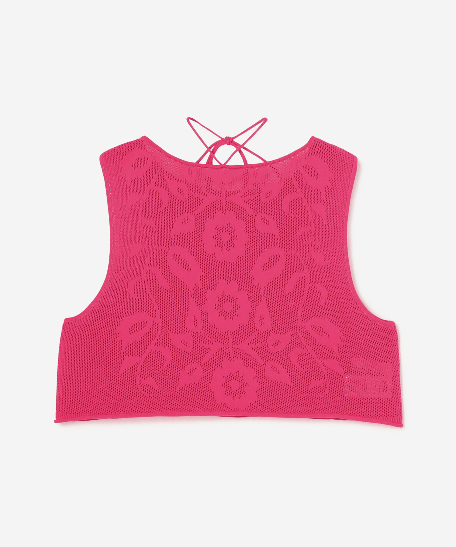 A MENDA | フラワーレース ニットベスト WOMEN