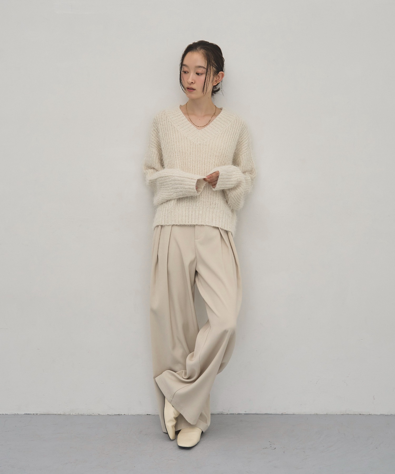 model：H163　着用サイズ：F