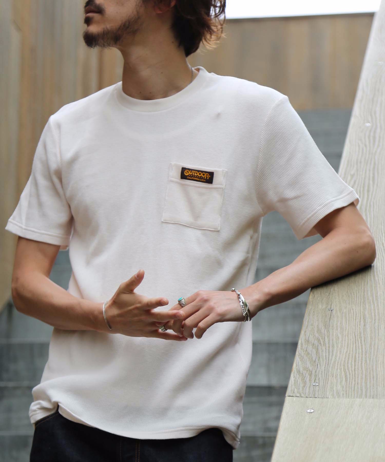 ワッフルワッペンｔシャツ ワンポイント Outdoor Products Apparel アウトドアプロダクツ Outdoor Products 公式通販サイト