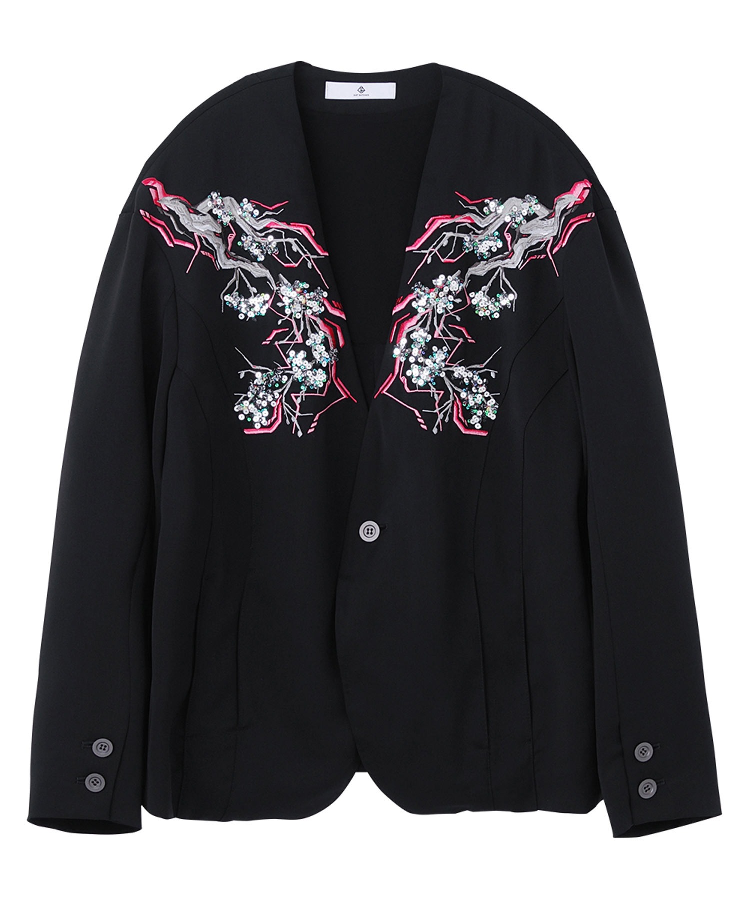 DIET BUTCHERDIET BUTCHER 'SAKURA' collar jacket embroidery no