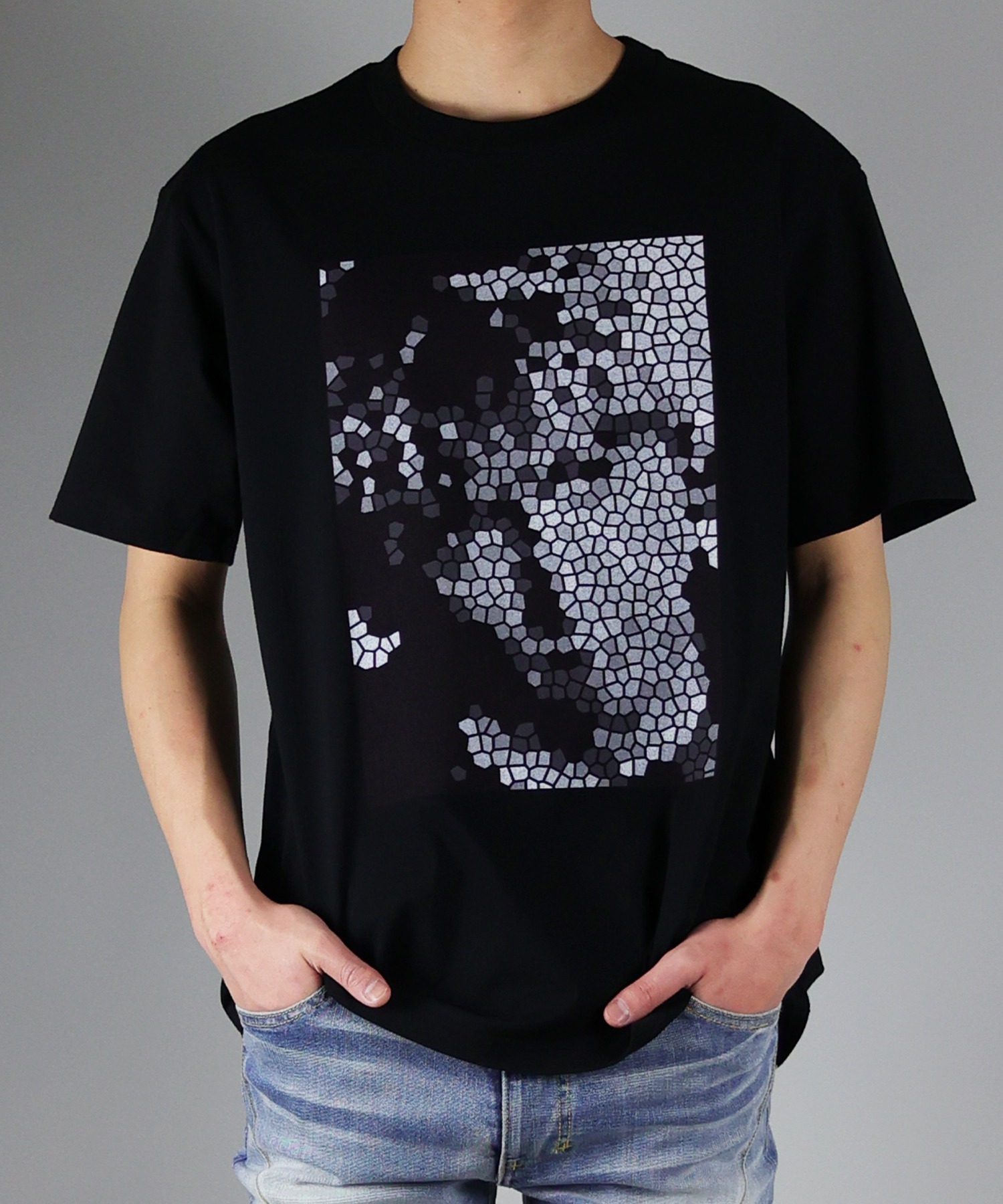 NUMBER (N)INE / ナンバーナイン MOSAIC T-SHIRT/モザイクプリント加工 Tシャツ