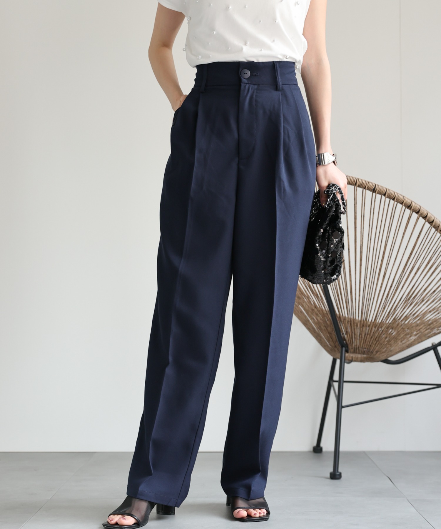 model：162cm 着用サイズ：L