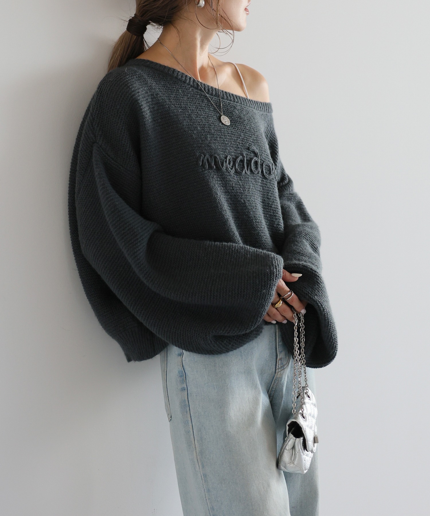 model：H165 着用サイズ：FREE