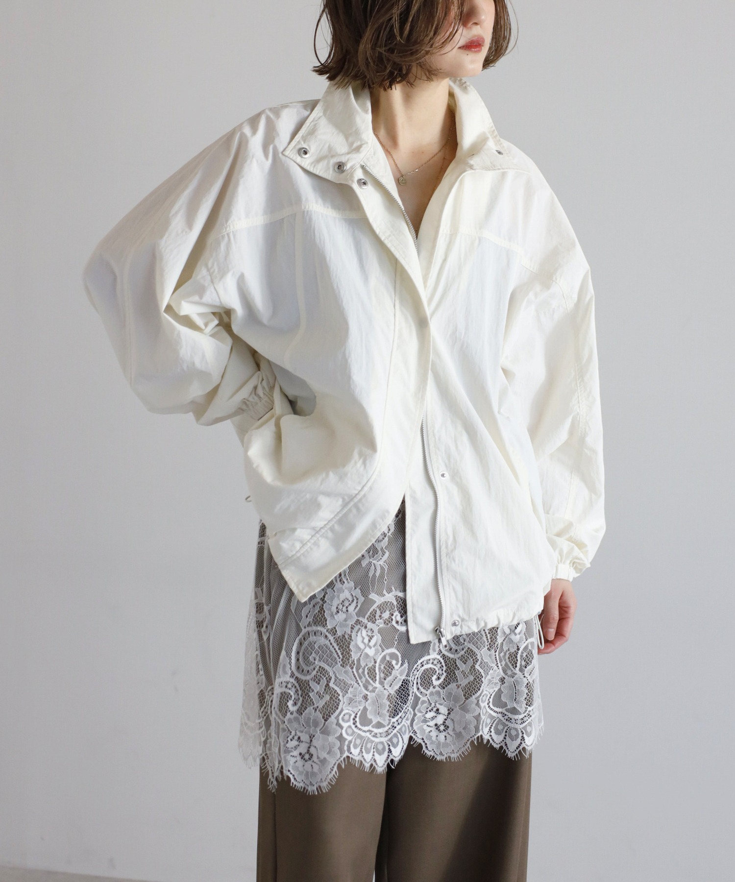 model：H158 着用サイズ：FREE